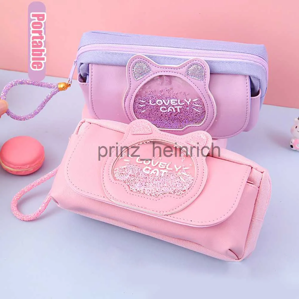 Wholesale Kawaii Cute Cat 3 Layer Cinnamoroll Pencil Case Korean Stationery  Bag For Girls, College Students Perfect Stationy Gift J230806 From  Prinz_heinrich, $5.9